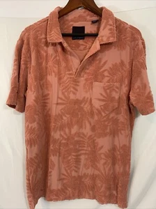 Lords Of Harlech Johnny Farm Floral Towel Polo in Melon Gr. L Gebraucht - Bild 1 von 14