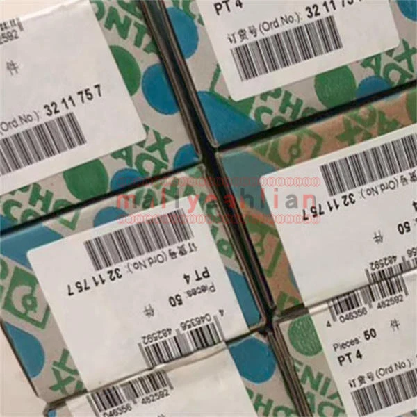 50PCS Phoenix 321175 Contact NEW PT 4 3211757 Straight-through Terminal Block - Image 1 of 1