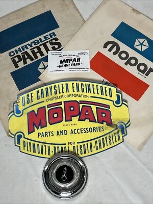 Plymouth GTX 1967 volante bocina botón cromo moldura mopar cementerio Foto 1 de 4