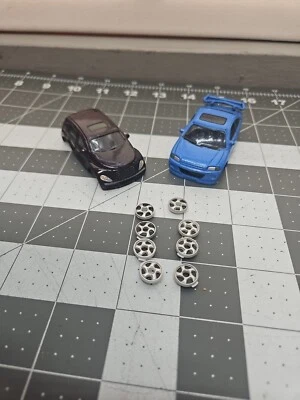 Zip Zaps Micro RC Car 1:64 Rare  Blue Honda Civic Coupe And Pt Cruiser With Hub - Image 1 of 4