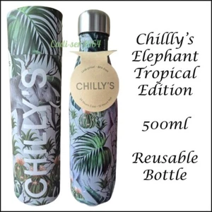 Chilly's Elephant Tropical Edition Water Bottle 500ml Limited Edition 3D Version - Picture 1 of 24