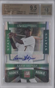 2010 Donruss Elite Extra Edition /25 Aaron Shipman #181 BGS 9.5 GEM MINT Auto