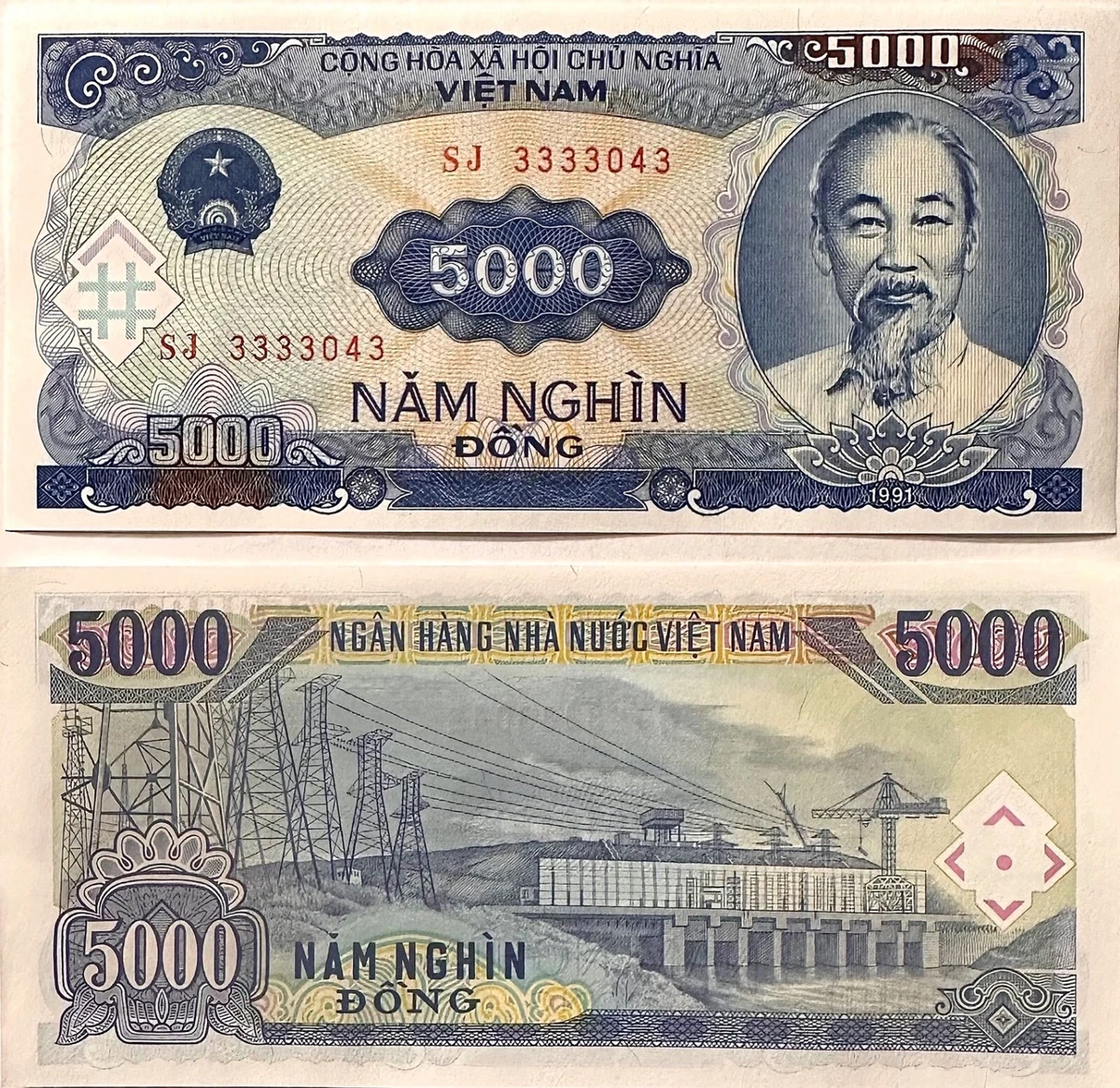 Vietnamese Paper Money 5,000 ₫ Denomination for sale | eBay