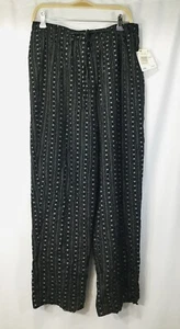 VINTAGE neu mit Etikett Bentley Viskose hoch geschnitten weites Bein Kordelzug Hose XL (211) - Bild 1 von 10