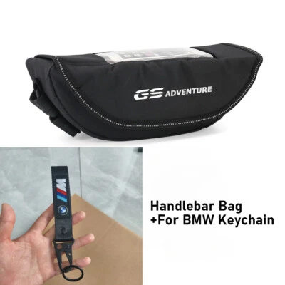 Handlebar Storage Bag For BMW R1250GSA R1200GS Trophy Handlebar Bag+Keychain - Image 1 of 4