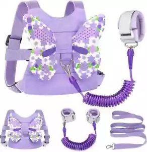 Accmor Toddler Harness Leash + anti Lost Wrist Link, Kids Butterfly Harnesses wi - Picture 1 of 9