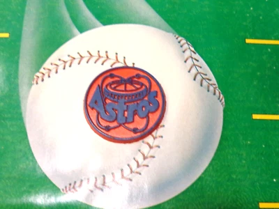 VINTAGE MLB  HOUSTON ASTROS FRIDGE MAGNET STANDING BOARD OLD SCHOOL RARE - Image 1 of 2
