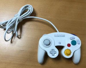 Used Nintendo Official GameCube Controller Pad White Spice GC Wii Joystick Japan - Picture 1 of 2