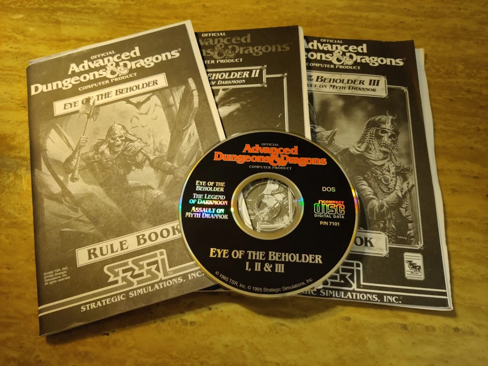 Advanced Dungeons & Dragons: Eye of the Beholder 1, 2 & 3 BUNDLE (PC, NO BOX) - Image 1 of 1