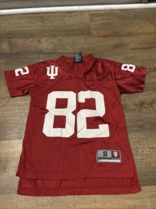 Pre Owned Youth Kids Small (8) NCAA Adidas Indiana Hoosiers Football Jersey #82 - Picture 1 of 4