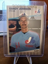 1989 FLEER #381 RANDY JOHNSON ROOKIE HOFer NM-MT RC