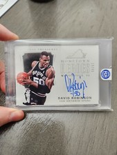2017-18 Panini National Treasures /50 David Robinson On Card Auto