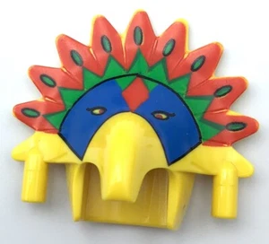 LEGO Minifig Headgear Headdress Jungle with Colored Feather Pattern (Achu) - Picture 1 of 1