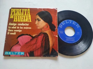 Perlita De Huelva Amigo Conductor El Candil 1969 - Single LP Vinyl 7" G+/G+ - Picture 1 of 3