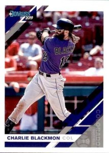 2019 Panini Donruss Base #131 Charlie Blackmon Colorado Rockies