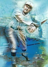 Ty Cobb Detroit Tigers 1/10  ACEO Art Print Card By.Marci