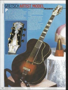 The 1939 Gretsch Artist Model 150 Guitar history article pin-up photo print - Picture 1 of 3