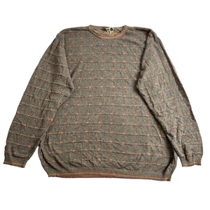 Maglione Ermenegildo Zegna uomo XXL marrone maglia girocollo pullover Italia 2XL nuovo senza etichette - Foto 1 di 15