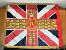The Princess of Wales's Royal Regiment 4th Bn Queen's colours flag