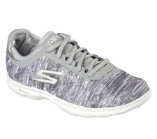 skechers go step print ladies trainers