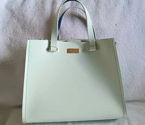 BRANDNEU KATE SPADE Regatta Court Vita glattes hellblaues Ledertasche für Damen - Bild 1 von 7
