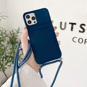 AU HOT Lanyard Rope Protective Phone Case Cover For iPhone 13 12 11 Pro Max XR - Picture 1 of 14