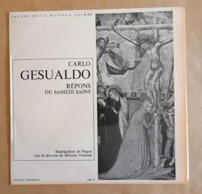 CARLO GESUALDO Répons Samedi Saint LP 33T Jalons Musique Sacrée JMS 756 vynil NM - Photo 1/2