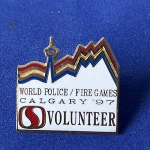 JUEGOS MUNDIALES DE POLICÍA/FUEGO CALGARY 1997 - VOLUNTARIO - PINBACK (10) - Imagen 1 de 1