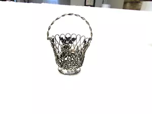 Antique Elkington &Co. Victorian Silver Plate Sugar Basket No Liner Circa 1854 - Picture 1 of 5