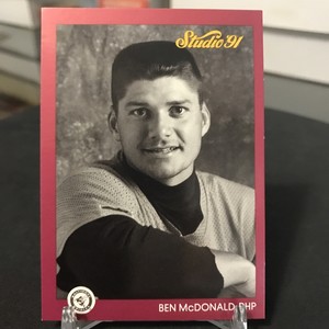 1991 Leaf Studio Ben McDonald Baltimore Orioles Pitcher MLB Baseball Card #6