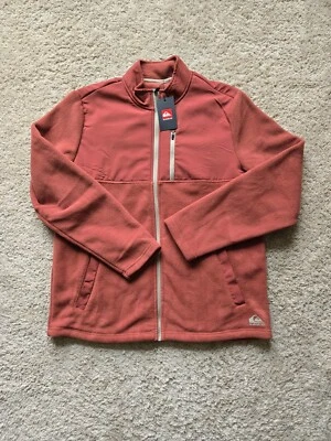 Quicksilver The Trail Chaqueta Polar Polar Vellón Cremallera Completa Óxido Para Hombre L Foto 1 de 4