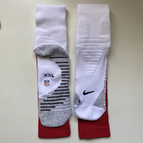 Nike Grip NFL Football Game Socks Red White New Without Tags XXL Cover