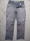 Dirty/Distressed Carhartt Utility Pants Mens 32X30 Relaxed Gray Crust Punk Patch