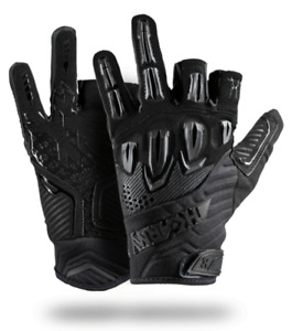 HK Army Hardline "Armored" Glove Protective Hand Gear Blackout Black Medium NEW