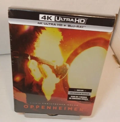 Oppenheimer 4K Steelbook - EU Import- Brand NEW (Sealed)-Box Shipping w/Tracking - Image 1 of 4