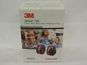 3M PELTOR EARMUFF, OPTIME 105, H10P3, 27DB, 2/PACK - Picture 1 of 3