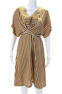 Moon River Womens Yellow Striped Dress Size 2 13634973 - Picture 1 of 6