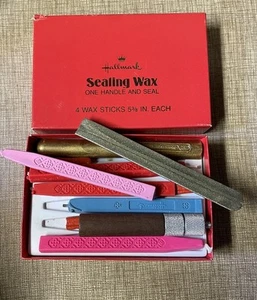 Hallmark Sealing Wax Sticks Marker Box Vintage USA - Picture 1 of 7