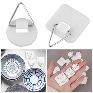 10Pcs Self-adhesive Plate Holder for Art Photo Frames Hanging - Picture 1 of 15