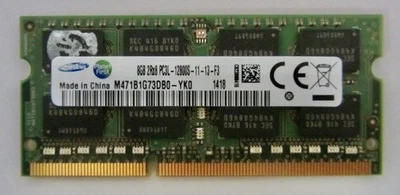 Samsung 8GB PC3L-12800S 1600MHz DDR3 SODIMM Laptop Memory M471B1G73DB0-YK0 - Image 1 of 2
