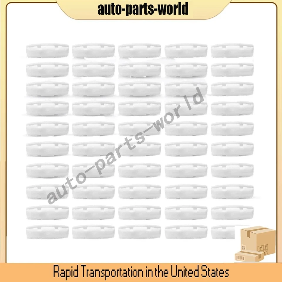 50PCS White Flare Fender Retainer Clips Plastic Fit Jeep 2018-2020 Wrangler JL J Foto 1 de 4