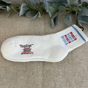 Calze Top Sox Rebels nuove coppia rosso blu medio USA squadra tifoso donna - Foto 1 di 4