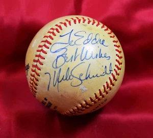Mike Schmidt Autogramm National League signed Feeney Baseball - Bild 1 von 1