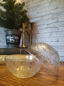 2  Princess House Fantasia Crystal Clear Bottom 5.25" Cereal / Soup  Bowls - Picture 1 of 4