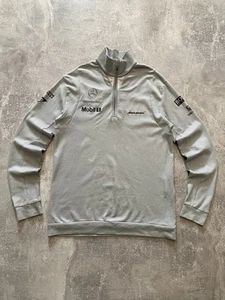 McLaren Formula 1 Hugo Boss Racing Half Zip Sweatshirt Size M Mens - Picture 1 of 18