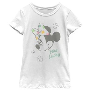Girl's Minnie Mouse Miss Lucky T-Shirt - Picture 1 of 4