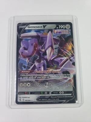Pokemon Genesect V 185/264 Swsh08: Fusion Strike Holo - Image 1 of 4
