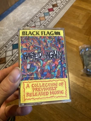 Black Flag - Wasted Again Cassette Tape Punk Rock Henry Rollins - Image 1 of 4