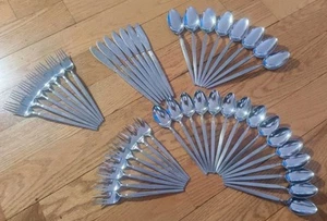 48 Pieces Stanley Roberts Astro Flatware Stainless Japan Vintage MCM - Picture 1 of 5