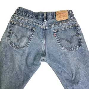 Vintage Levi’s 517 Denim Jeans Size 34x30 Boot Cut Distressed Light Wash  - Picture 1 of 14